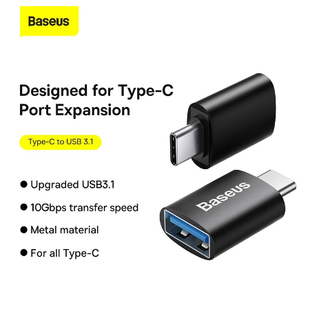 BASEUS Ingenuity Series Mini OTG Adaptor USB3.1 Adapter Type-C to USB-A/Micro USB Converter Adapter